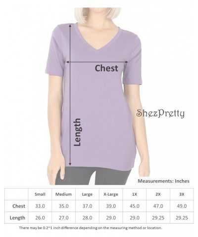 Women's Casual Summer Solid Basic Cotton Short Sleeve V-Neck T-Shirts Tops Kelly Green $10.77 T-Shirts