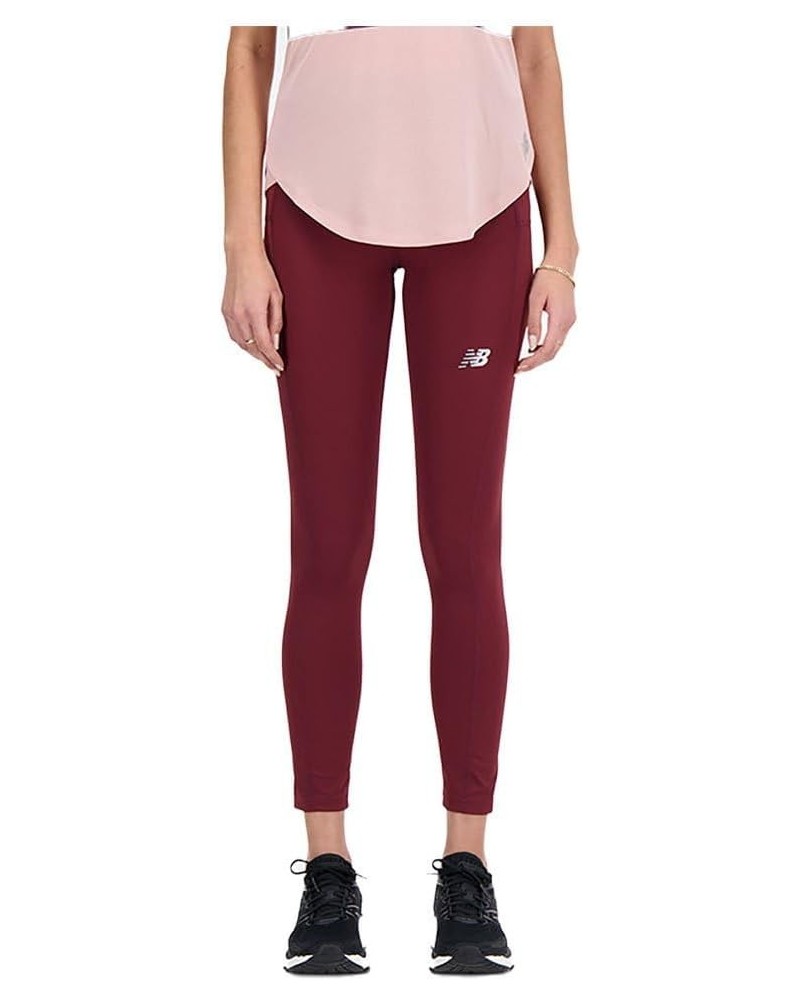 Women's Accelerate Pacer Tight Nb Burgundy $28.71 Activewear