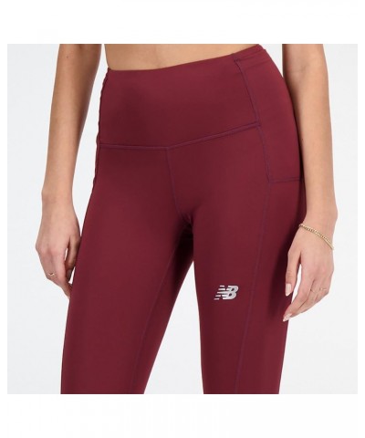 Women's Accelerate Pacer Tight Nb Burgundy $28.71 Activewear