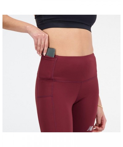 Women's Accelerate Pacer Tight Nb Burgundy $28.71 Activewear