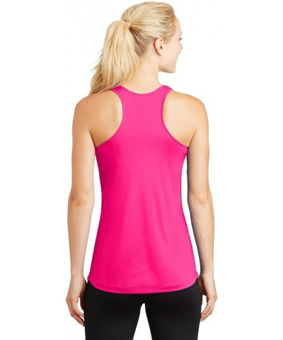 Women's Racerback Tank Top Neon Pink $8.46 Tanks