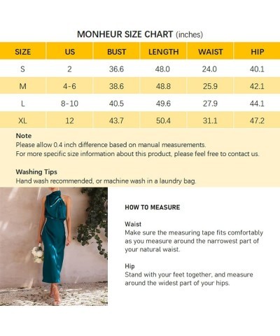 Silky Satin Dress - Mock Neck Wedding Cocktail Dress for Women Teal $19.60 Dresses