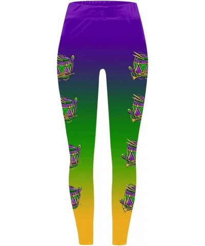 Mardi Gras Leggings for Women Fancy Mask Graphic Legging Tights Stretchy Yoga Pants High Waisted Tummy Control Running Pants ...