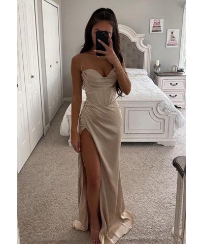 Women's Bridesmaid Dress 2023 Strapless Long Evening Party Gown Spaghetti Strap Bridesmaid Dresses for Wedding LN066 Royal Bl...