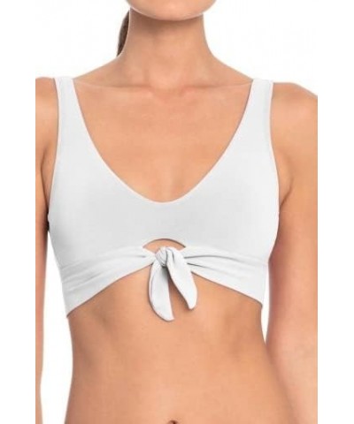 Ava Over-The-Shoulder Top White $56.25 Swimsuits