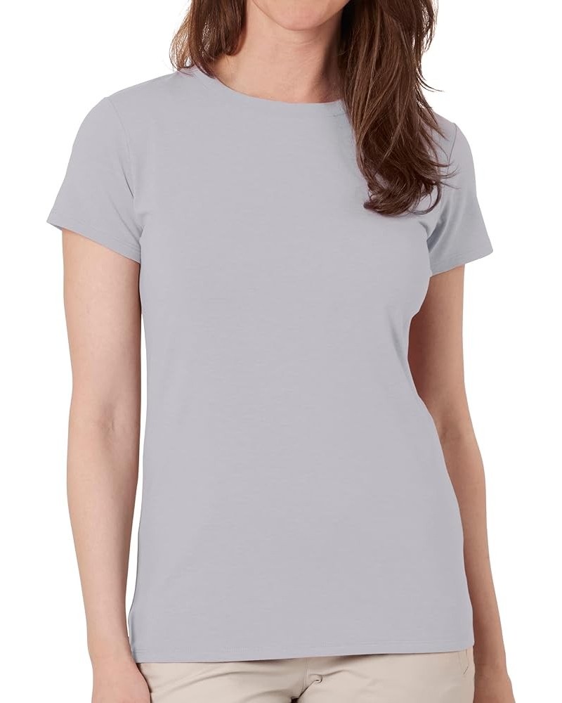 Traci Travel Tee Shirt for Women - 1 Hidden Pocket - Lightweight Wrinkle Resistant Top for Travel & More Ash $31.05 T-Shirts