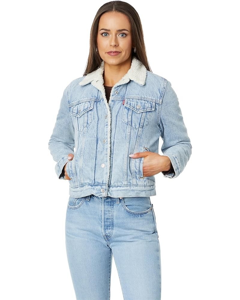 Women's Original Sherpa Trucker Jackets (Also Available in Plus) (New) Feeling Everything $34.03 Jackets