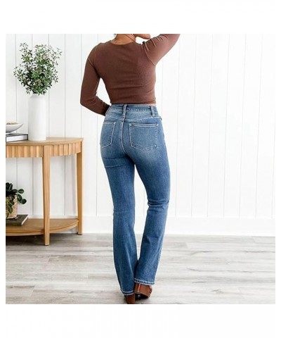 Holy Grail Tummy Control Bootcut Jeans, Holy Grail Bootcut Jeans, Women's High Waisted Jeans Stretchy Light Blue Standard $13...