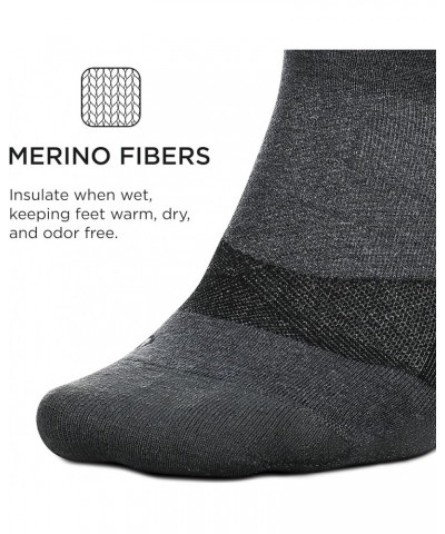 Merino 10 Cushion Crew Sock Stripe (1 Pair) Gray $14.79 Activewear