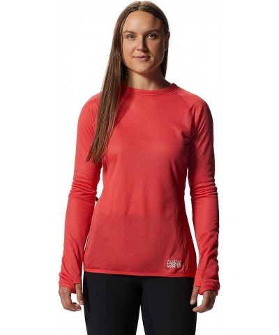 Women's Airmesh Long Sleeve Crew Solar Pink $25.29 Activewear