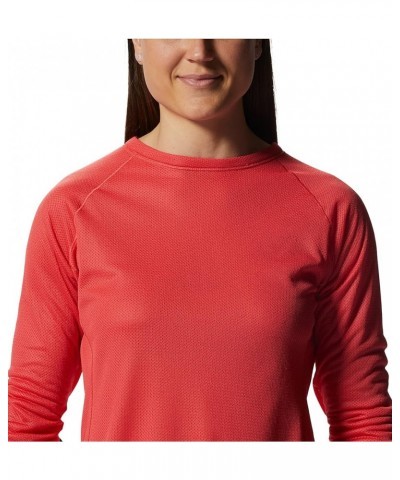 Women's Airmesh Long Sleeve Crew Solar Pink $25.29 Activewear