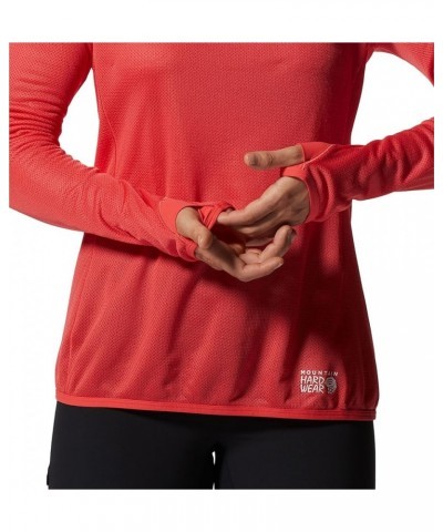 Women's Airmesh Long Sleeve Crew Solar Pink $25.29 Activewear