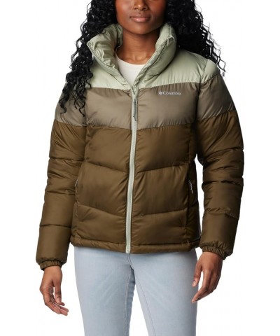 Women's Puffect Color Blocked Jacket Olive Green/Stone Green/Safari $40.67 Jackets