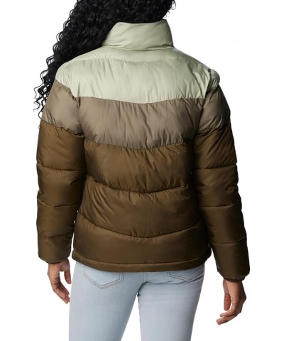 Women's Puffect Color Blocked Jacket Olive Green/Stone Green/Safari $40.67 Jackets