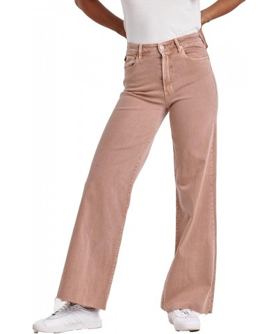 Women's Fiona Mid Rise Wide Leg Jeans Italian Clay $42.90 Jeans