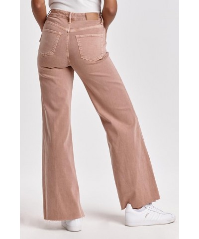 Women's Fiona Mid Rise Wide Leg Jeans Italian Clay $42.90 Jeans