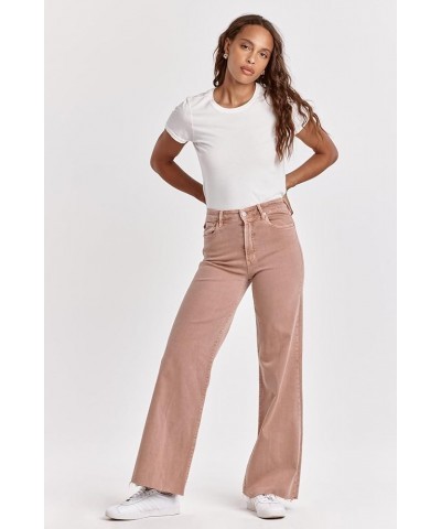 Women's Fiona Mid Rise Wide Leg Jeans Italian Clay $42.90 Jeans