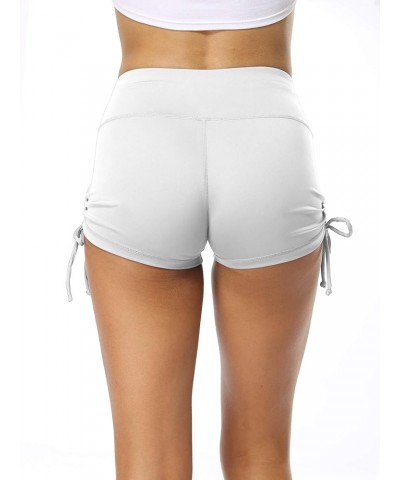 Athletic Booty Shorts for Women 3 Pack High Waisted Workout Pro Booty Shorts: Inseam 2",black,grey,white $17.30 Activewear