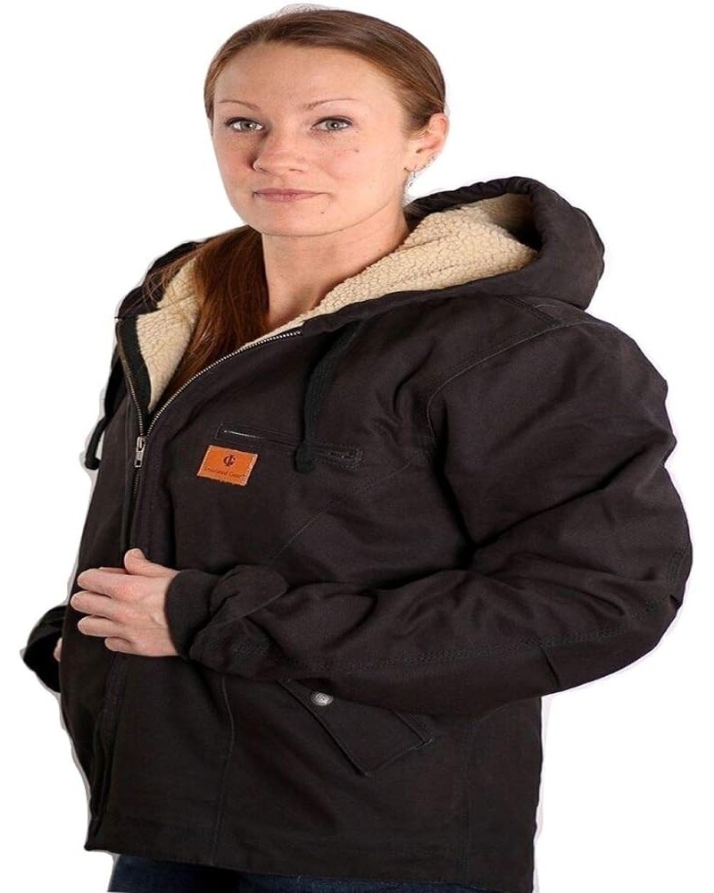 Women’s Sherpa Lined Insulated Work Jackets Black $48.10 Jackets