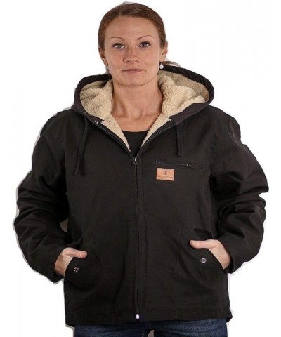 Women’s Sherpa Lined Insulated Work Jackets Black $48.10 Jackets