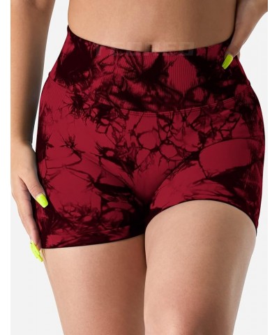 Professional Women Workout Shorts 3.6" Scrunch Shorts Seamless High Waisted Contour Gym Yoga Biker Shorts 1 Red $12.60 Active...