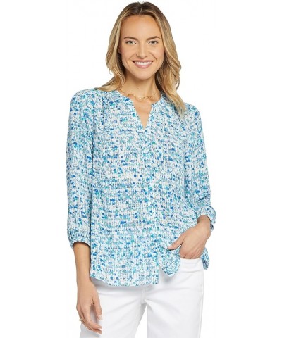 Women's 3/4 Sleeve Pintuck Blouse Skyland $20.70 Blouses