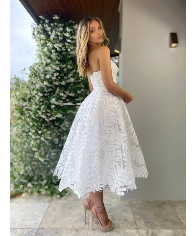 Lace 2024 Prom Dresses Short Sweetheart Neck Homecoming Dresses A Line Formal Dresses for Teens Blush $53.00 Dresses