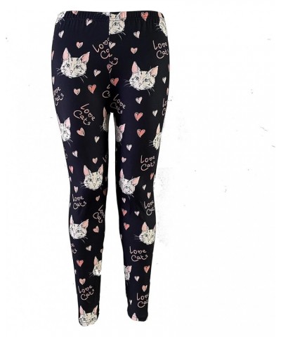 Soft Cat Kitten Meow Funny Ladies Leggings Pcl013 Love Cats $8.69 Leggings