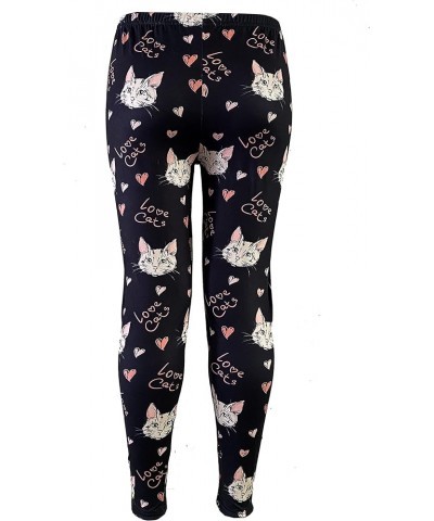 Soft Cat Kitten Meow Funny Ladies Leggings Pcl013 Love Cats $8.69 Leggings